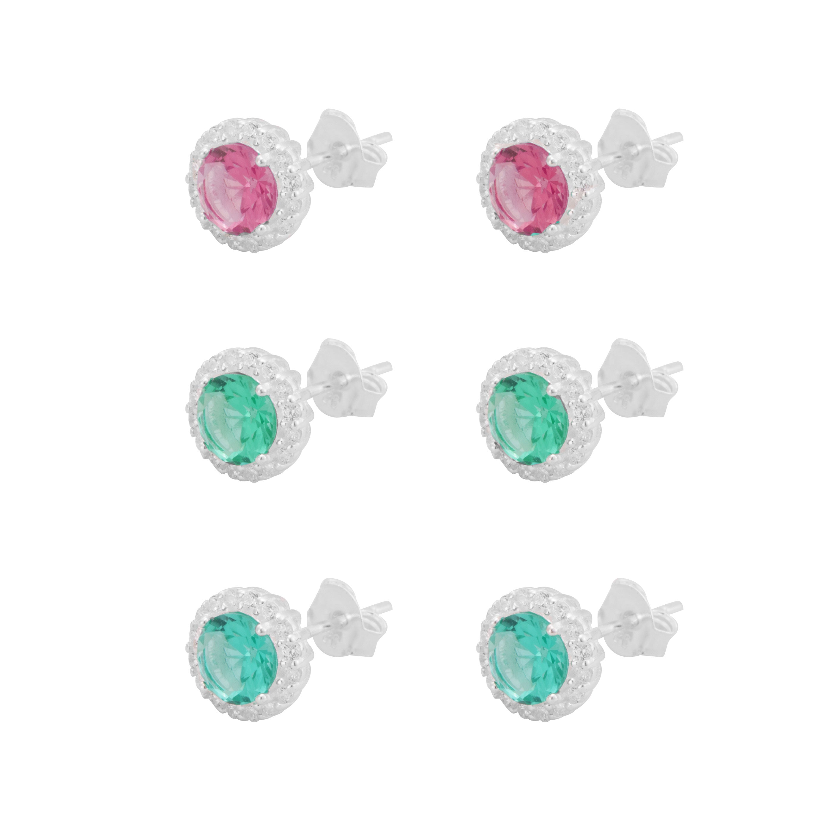 Brinco Trio Três Cores Pastel Bruna