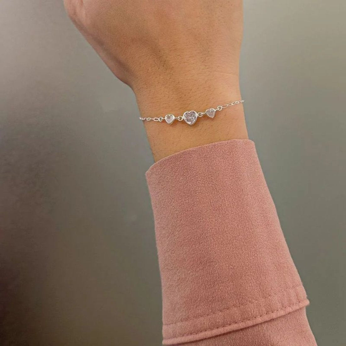 Pulseira Três Corações