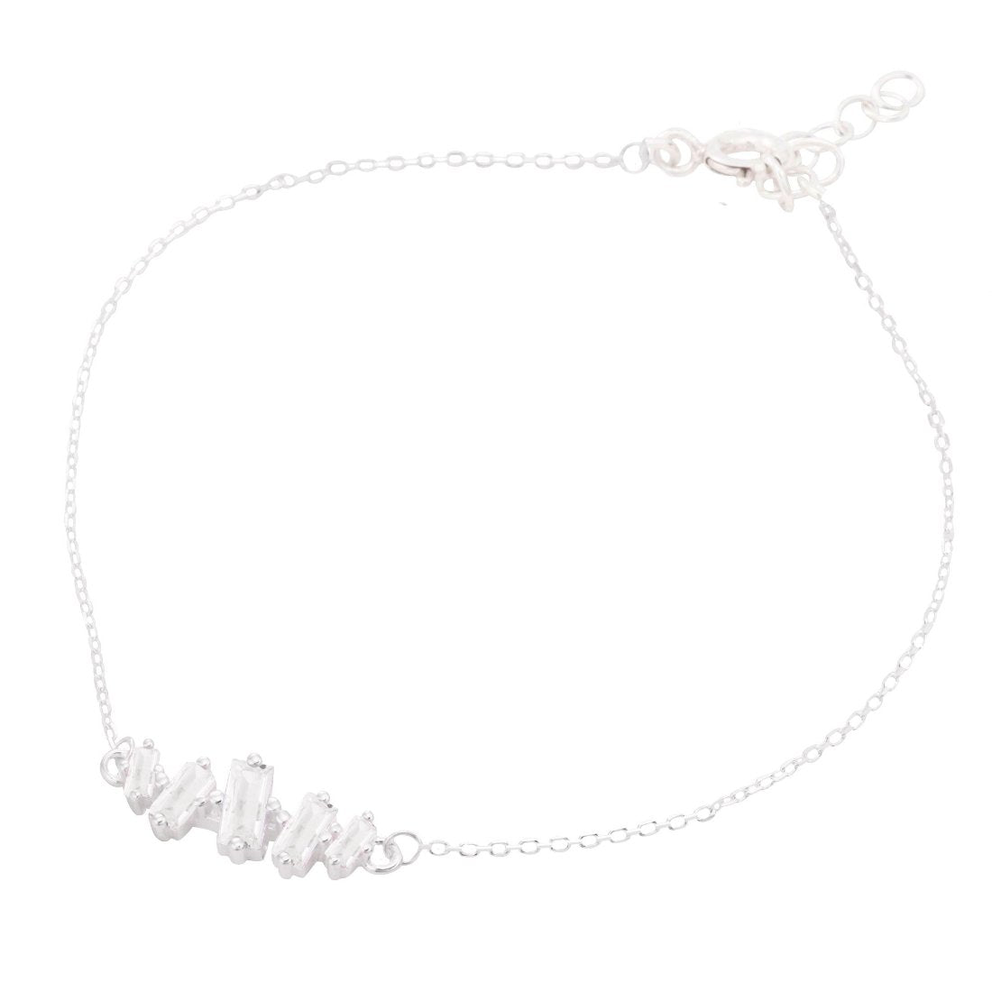 Pulseira Pedras Baguete