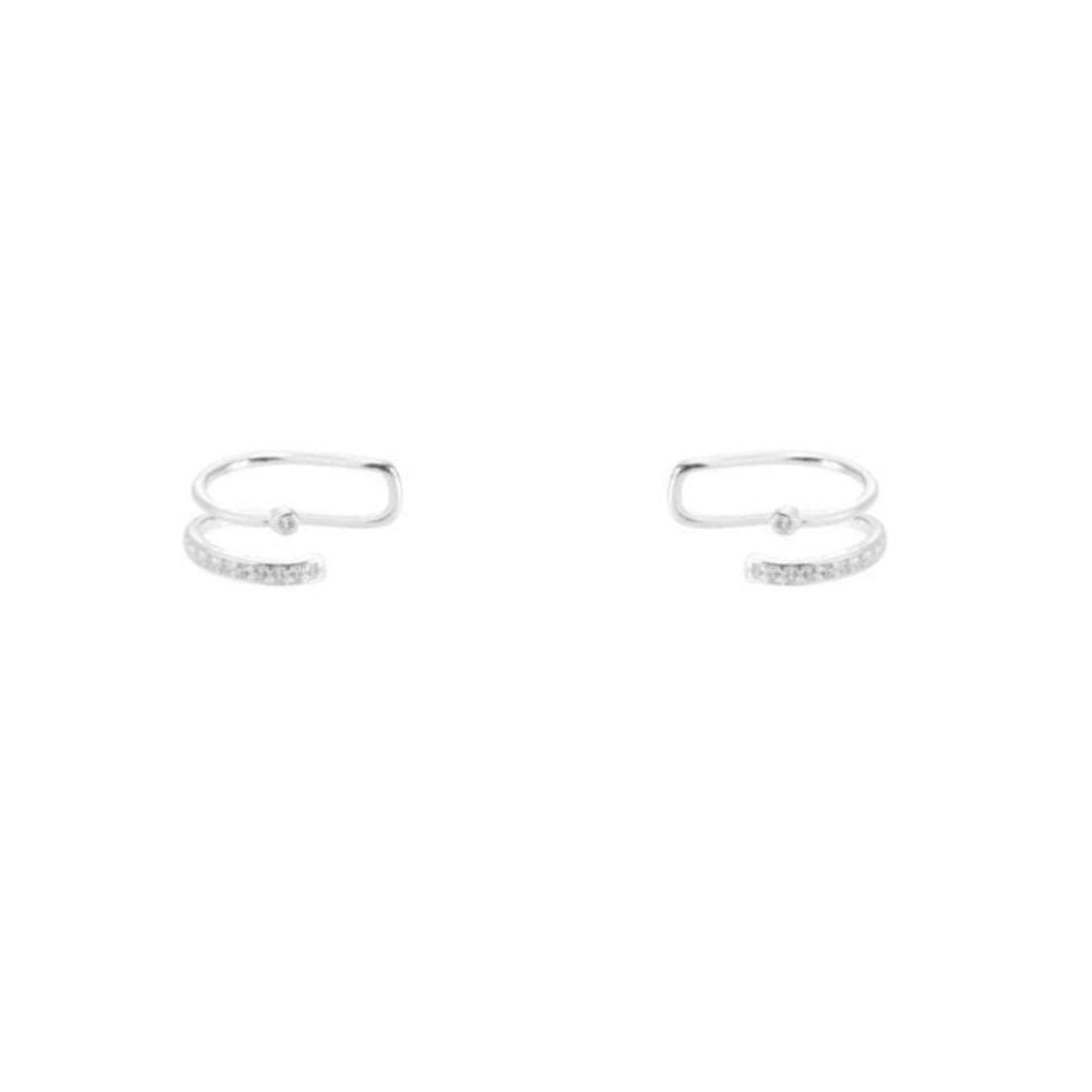 Brinco Piercing de Pressão Duplo