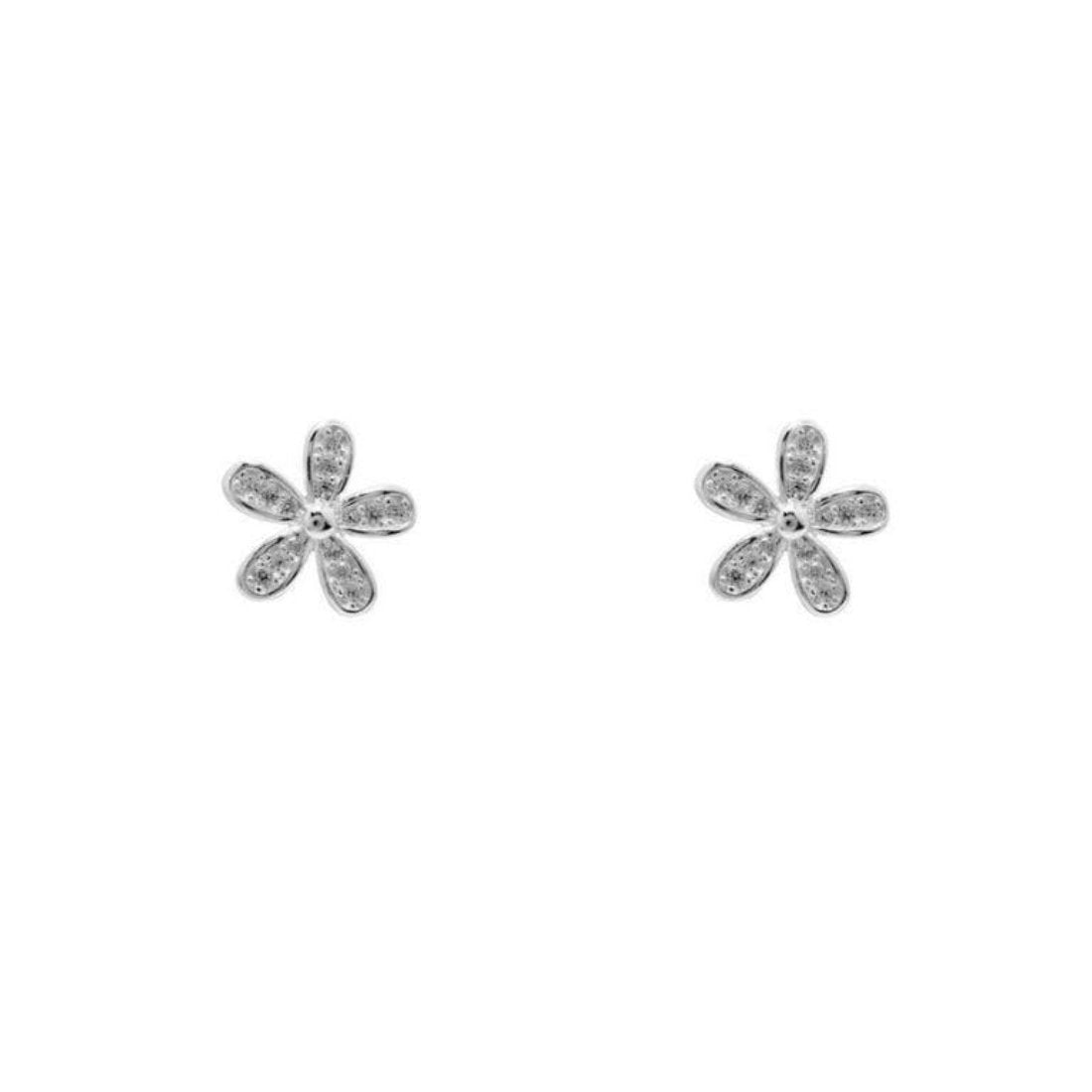 Brinco Flores Prata G