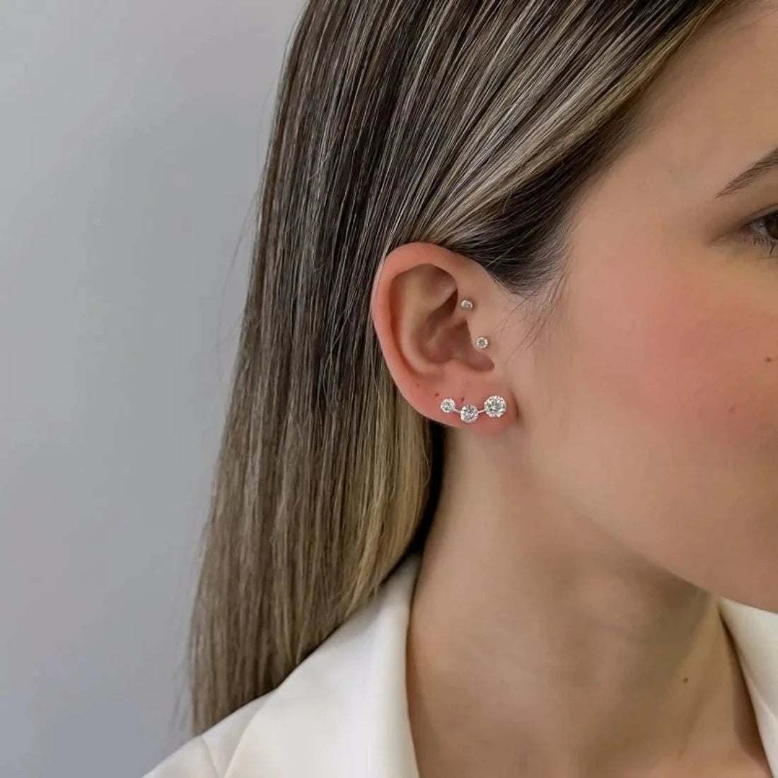Brinco Earcuff Ponto de Luz