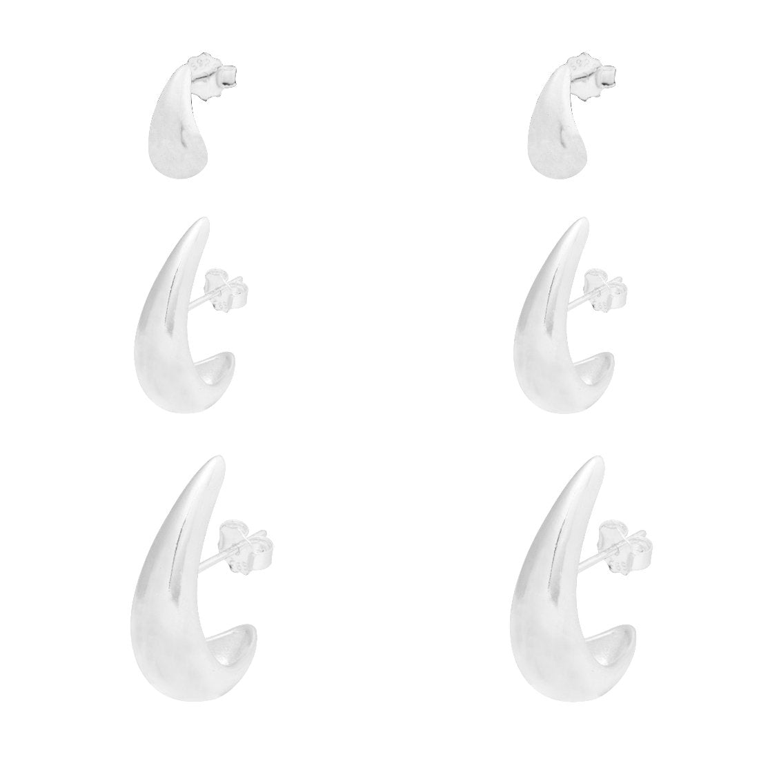 Brinco Trio de Gota Mavi
