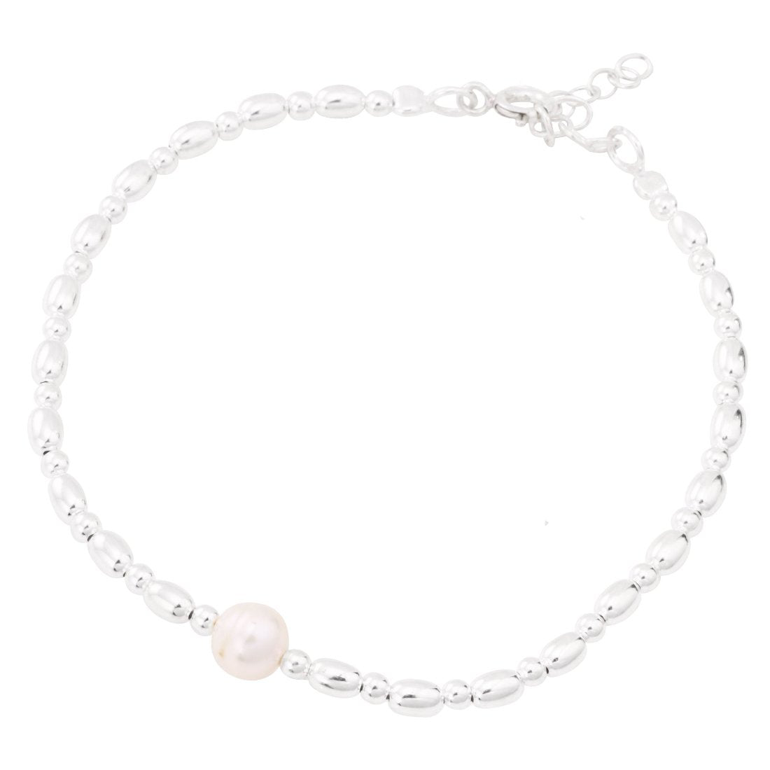 Pulseira Bolinha com Pérola Barroca